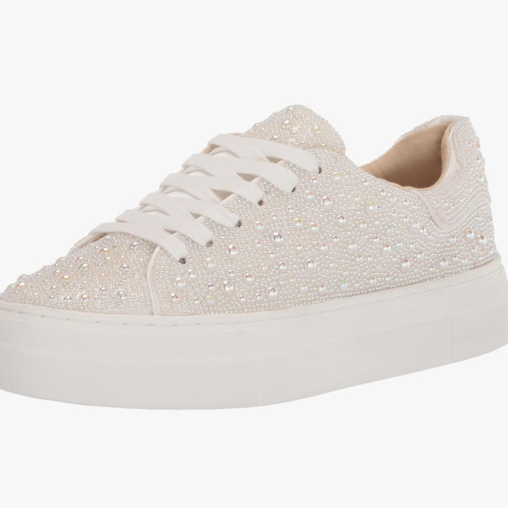 Betsey Johnson Womens Sidny Sneaker, wedding shoes, bachelorette shoes